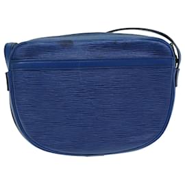 Louis Vuitton-LOUIS VUITTON Sac à épaule Epi June Feuille Bleu M52155 LV Auth 81257-Bleu