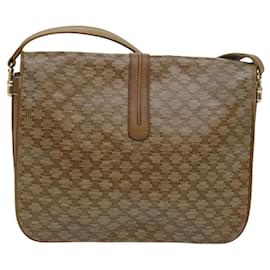 Céline-Sac à épaule en toile Macadam CELINE beige Auth 83332-Beige