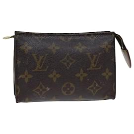 Louis Vuitton-LOUIS VUITTON Monogram Poche Toilette 15 Pouch M47546 LV Auth 81479-Monogramme