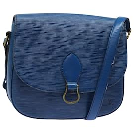 Louis Vuitton-LOUIS VUITTON Sac à épaule Epi Saint Cloud GM Bleu Toledo M52195 LV Auth 83172-Bleu