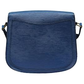 Louis Vuitton-LOUIS VUITTON Sac à épaule Epi Saint Cloud GM Bleu Toledo M52195 LV Auth 83172-Bleu