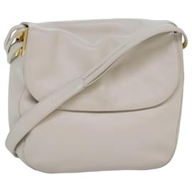 Bally-BALLY Sac à épaule en cuir blanc Auth 83312-Blanc