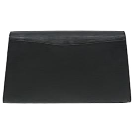 Louis Vuitton-LOUIS VUITTON Pochette Epi Art Déco Noire M52632 LV Auth 77556-Noir