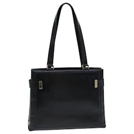 Gucci-GUCCI Tote Bag Leather Black 002 2113 0333 Auth 80890-Black