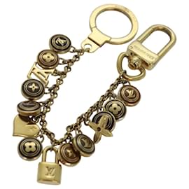 Louis Vuitton-LOUIS VUITTON Monogram Porte Clés Chaîne Pastilles Charm M66172 LV Auth th5126-Doré