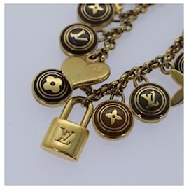 Louis Vuitton-LOUIS VUITTON Monogram Porte Cles Chainne Pastilles Charm M66172 LV Auth th5126-Golden