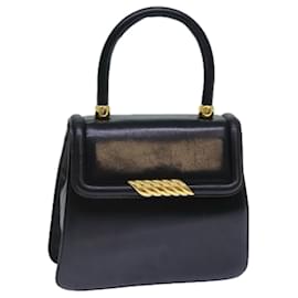 Balenciaga-Sac à main en cuir noir BALENCIAGA Auth 83366-Noir