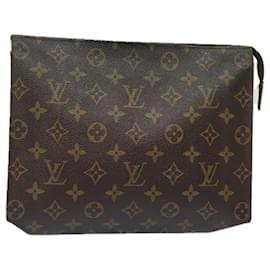 Louis Vuitton-LOUIS VUITTON Monogram Poche Toilette 26 Pouch M47542 LV Auth 82057-Monogramme