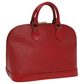 Louis Vuitton-LOUIS VUITTON Sac à main Epi Alma Rouge Castillan M52147 LV Auth 81584-Rouge