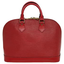 Louis Vuitton-LOUIS VUITTON Sac à main Epi Alma Rouge Castillan M52147 LV Auth 81584-Rouge