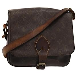 Louis Vuitton-LOUIS VUITTON Monogram Cartouchiere MM Shoulder Bag M51253 LV Auth yk13407-Monogram