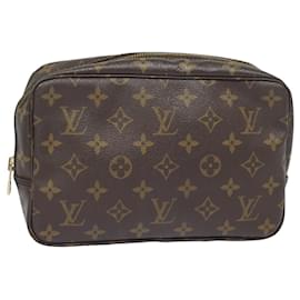 Louis Vuitton-LOUIS VUITTON Monogram Trousse Toilette 23 Sac Clutch M47524 LV Auth am6428-Monogramme