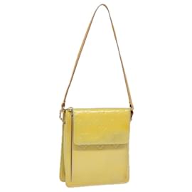 Louis Vuitton-LOUIS VUITTON Poche Accessoire Motto Monogram Vernis Gris M91030 LV Auth 81270-Gris
