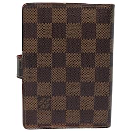 Louis Vuitton-LOUIS VUITTON Agenda PM Koala en Damier Ebene Couverture R21011 Auth 82201-Autre