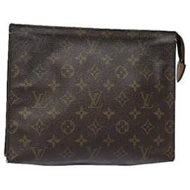 Louis Vuitton-LOUIS VUITTON Monogram Poche Toilette 26 Pouch M47542 LV Auth 82059-Monogramme