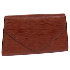 Louis Vuitton-LOUIS VUITTON Pochette Epi Art Déco Marron M52633 LV Auth 82376-Marron