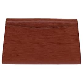 Louis Vuitton-LOUIS VUITTON Pochette Epi Art Déco Marron M52633 LV Auth 82376-Marron