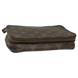 Louis Vuitton-LOUIS VUITTON Boîte à bijoux Monogram Poche Monte Carlo M47352 LV Auth 81276-Monogramme