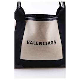 Balenciaga-Sac Navy cabas en cuir-Noir