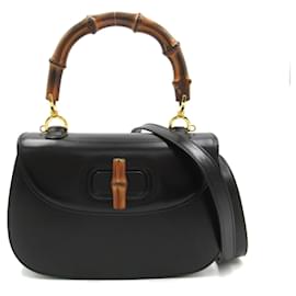 Gucci-Sac à bandoulière Gucci Bamboo 2-en-1-Noir