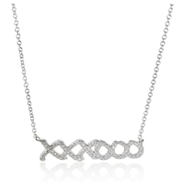 Tiffany & Co-Collier de mode Paloma Picasso de Tiffany & Co. en or blanc 18 carats 0,1 CTW-Autre