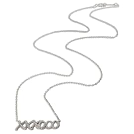 Tiffany & Co-Collier de mode Paloma Picasso de Tiffany & Co. en or blanc 18 carats 0,1 CTW-Autre