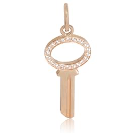 Tiffany & Co-Pendentif Clé de Mode Tiffany & Co. en or rose 18k 0,05 CTW-Autre