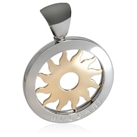 Bulgari-Pendentif de mode BVLGARI en or jaune 18 carats/acier-Autre