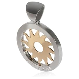 Bulgari-Pendentif de mode BVLGARI en or jaune 18 carats/acier-Autre