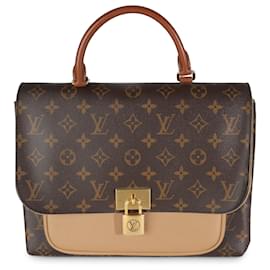 Louis Vuitton-Louis Vuitton Toile Monogram Sésame Marignan-Marron,Beige