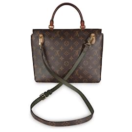 Louis Vuitton-Louis Vuitton Toile Monogram Sésame Marignan-Marron,Beige