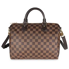 Louis Vuitton-Louis Vuitton Damier Ebene Toile Speedy Bandoulière 30-Marron