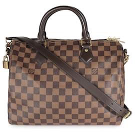 Louis Vuitton-Louis Vuitton Damier Ebene Toile Speedy Bandoulière 30-Marron