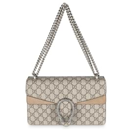 Gucci-Sac Dionysus Small en toile GG Supreme beige de Gucci-Beige