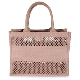 Christian Dior-Tote moyen en toile brodée en mesh Christian Dior-Beige