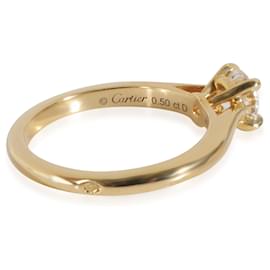 Cartier-Bague de fiançailles solitaire en diamant Cartier 1895 en or jaune 18 carats F VVS2 0,5 CTW-Autre