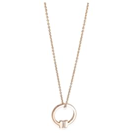 Tiffany & Co-Pendentif en diamant Tiffany T en or rose 18k 0,06 CTW de Tiffany & Co.-Autre