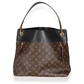 Louis Vuitton-Hobo Tuileries en toile monogramme noir Louis Vuitton-Marron,Noir