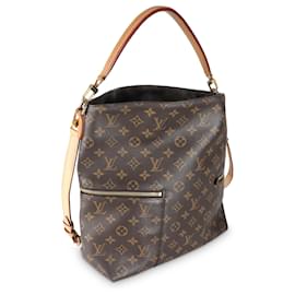 Louis Vuitton-Sac Hobo Melie en toile Monogram Louis Vuitton-Marron