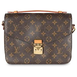 Louis Vuitton-Pochette Metis en toile Monogram Louis Vuitton-Marron