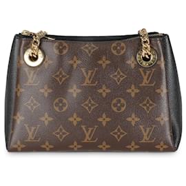 Louis Vuitton-Louis Vuitton Toile Monogram Noire Surene BB-Marron,Noir