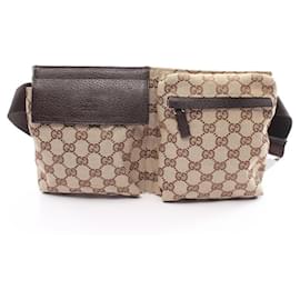 Gucci-Sac à taille Gucci GG Canvas-Marron,Beige