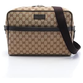 Gucci-Sac à épaule Gucci GG Canvas-Marron,Beige