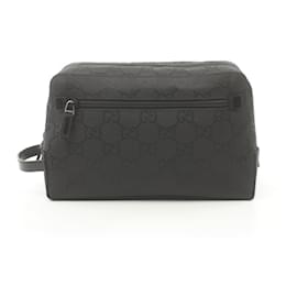 Gucci-Pochette Gucci GG Nylon Second Bag-Noir