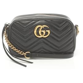 Gucci-Sac à épaule Gucci GG Marmont-Noir