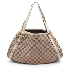 Gucci-Sac à bandoulière Gucci Abby GG Canvas-Beige,Écru