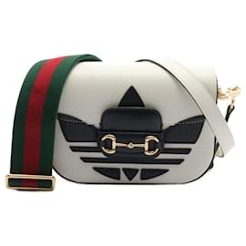 Gucci-Sac à épaule Horsebit 1955 GUCCI x adidas-Noir,Blanc,Multicolore