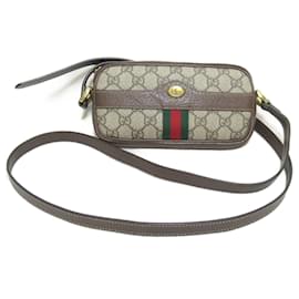 Gucci-Sac à épaule Gucci en beige et marron-Marron,Beige