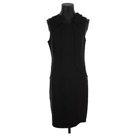 Carolina Herrera Wollkleid Schwarz