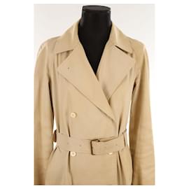 Burberry-Trench-coat en coton-Beige